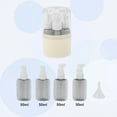 thumbnail image 2 of Unique Bargains 4 Pcs Travel Container Set Portable Travel Bottles Set Beige, 2 of 6