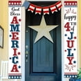 thumbnail image 2 of Patriotic Decorations - 4th of July Decorations: Outdoor Hanging American Flag Banners, Porch Signs for Veterans Memorial, Labor Day, Presidents' Day, and Election Day, 2 of 6