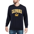 thumbnail image 3 of Men's Colosseum Navy Cal Bears Arch & Logo Crew Neck Sweatshirt, 3 of 4