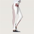 thumbnail image 5 of PEASKJP Flared Leggings Tummy Control Workout Running 4 Way Stretch Yoga Pants, White L, 5 of 5