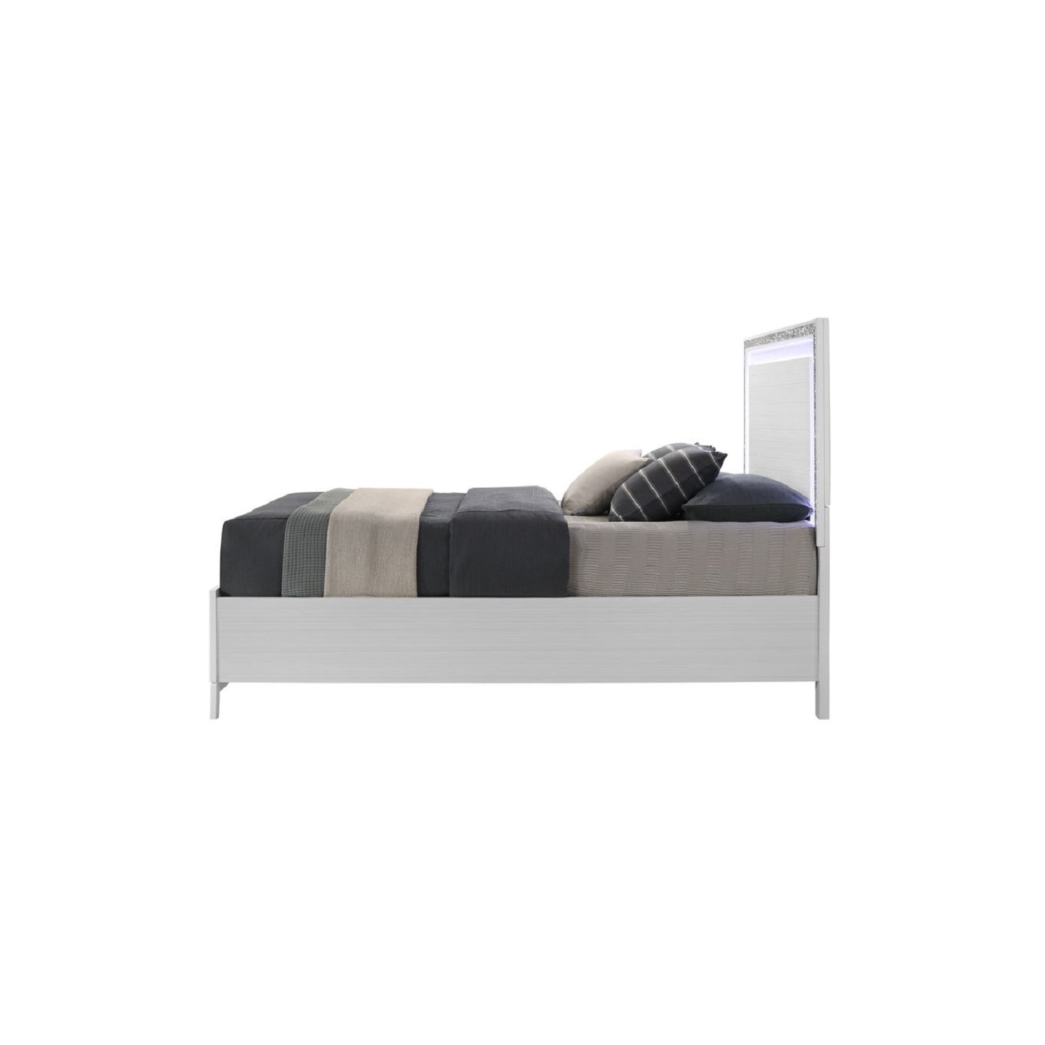 ACME Ranallo Ek Wall Bed, Beige Linen & Natural Finish