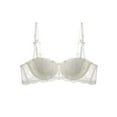 thumbnail image 3 of Sakmal Lace Womens Bras No Underwire Lace Underwire Lift White Stretch Ladies Bras 36, 3 of 4