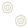 thumbnail image 2 of Sonducket de cristal de imitación de perlas de diamantes de imitación, collar ajustable clásico, pendientes, juegos de joyas de Tipo 1 2piezas, 2 of 6