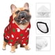 thumbnail image 3 of Fotbe White and Green Polka Dot Sudadera con Estampado para Perros Pequeños – Suéter con Capucha para Mascotas, Tela Suave de Forro Polar con Bolsillo-X-Large, 3 of 7