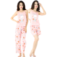 thumbnail image 1 of SET DE PIJAMA DE 3 PIEZAS PANTALON, SHORT Y BLUSA PARA MUJER DISEÑO UNICO, 1 of 5