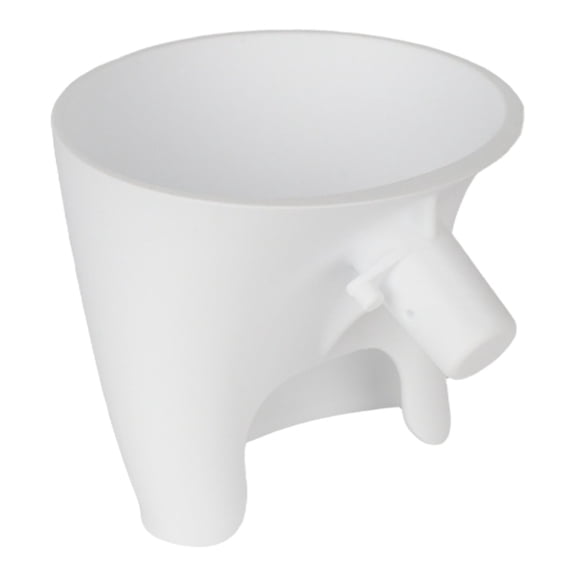 Rirvix Flour Funnel Mixer - No-Mess Anti-Spill Design for 4.5-5 Qt Tilt-Head Stand Mixer, Easy-Pour Kitchen Aid Attachment for Baking Essentials (White, 1PC)