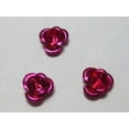 thumbnail image 2 of U8MO 200 Aluminum Metal Rose Flower Beads 6mm DIY Craft Finding Pick Your Color-HotPink, 2 of 2