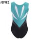 thumbnail image 2 of Niños Niñas gimnasia Ballet Jersey leotardo figura patinaje disfraz Bowknot espalda recortada brillante Body con diamantes de imitación Ropa de baile, 2 of 5