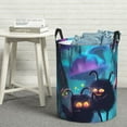 thumbnail image 6 of Sikiie Cute Fuzzy Fantasy Creatures Print Round Dirty Clothes Basket, Waterproof Standing Foldable Storage Basket, for Laundry Room, Bedroom, Bathroom Storage-Medium, 6 of 6
