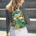 thumbnail image 5 of Lsque Garden Farm Pattern Canvas Daypack, Durable Backpack, High-quality Versatile Backpack,Vintage Compact Backpack-Medium, 5 of 6
