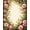 Pink, Pattern 4, variant on ODIKA 4'x6' Machine Washable Non-Slip Area Rug, Artistic Flora Vine Accent Printed High Traffic Rug, Peach, 156076