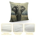 thumbnail image 4 of JRXY  African Elephant Throw Pillow Case Nature Wildlife African Elephant Pillow Cushion Covers Home Sofa Decorative White, 4 of 5