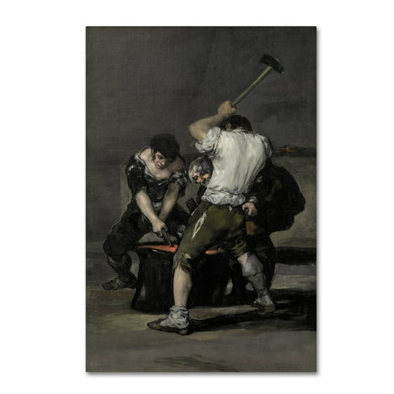 Francisco Goya 'The Forge' Canvas Art
