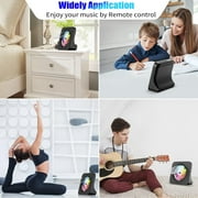 Qoosea CD Player Portable, Bluetooth CD Players for Home Desktop with HiFi Sound Speaker, FM Radio CD Music Player for Home with Remote Control Black