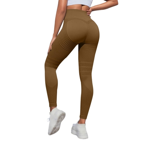 kaondbfi Anti Cellulite Compression Leggings Women's High Waist Sports Leggings Opaque Sports Leggings with Abdominal Control for Yoga Fitness Everyday Use