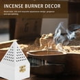 thumbnail image 4 of Niceauty 1Pcs Mini Incense Burner White Wooden Metal Censer Desktop Decor, 4 of 6