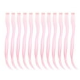 thumbnail image 1 of SWACC 12 piezas rectas de un color para fiestas, extensiones de cabello con clip, postizos sintéticos con rayas de pelo de colores (rosa), 1 of 5