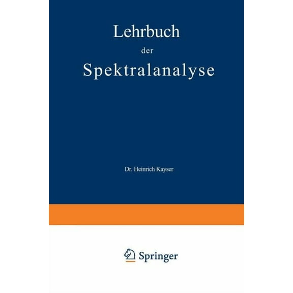 Lehrbuch Der Spektralanalyse, (Paperback)