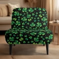 thumbnail image 2 of HELLHERO Clover Armless Accent Slipper Chair Cover Slipcover, Dustproof Non Slip Armless Accent Chair Cover for Hotel Living Room, 2 of 8