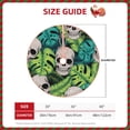 thumbnail image 4 of Kll Skull And Palm Leaves Christmas Tree Skirt 48",Party Decorations Farmhouse For Christmas Decorations Holiday Party, 4 of 8