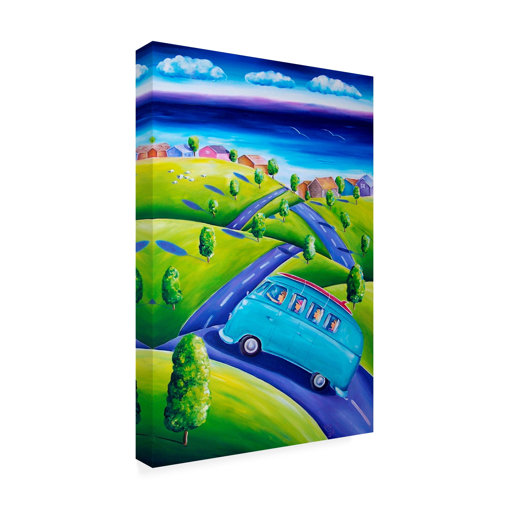 Trademark Fine Art 'Surf Weekend away' Canvas Art by Deborah Broughton