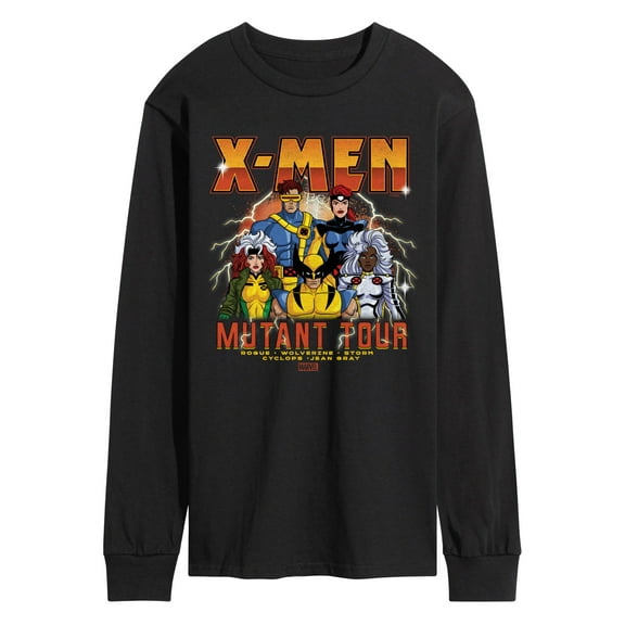 Marvel X-Men - Mutant Tour Band - Men's Long Sleeve Graphic T-Shirt