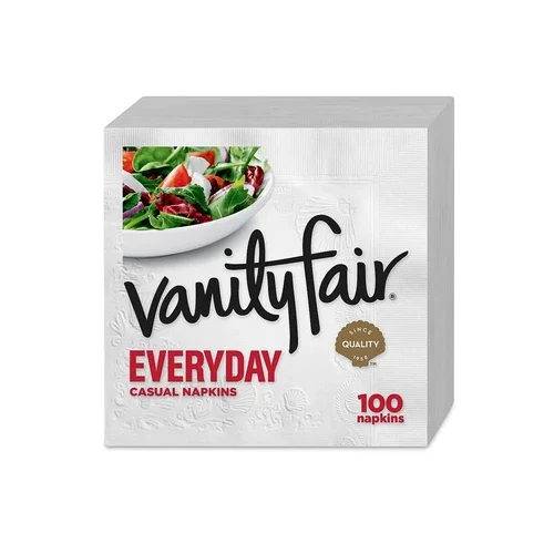 Vanity Fair Everyday Luncheon Napkins 2-Ply White 100/Pack (35501) 1381608