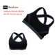 thumbnail image 1 of Mujer Yoga Fitness Stretch Entrenamiento Camiseta sin mangas Sin costuras Racerback Acolchado Sujetador deportivo (Negro XXL), 1 of 4