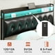 thumbnail image 5 of Cama de Plataforma GUNAITO Queen con Cabecero de almacenamiento negro, 5 of 5