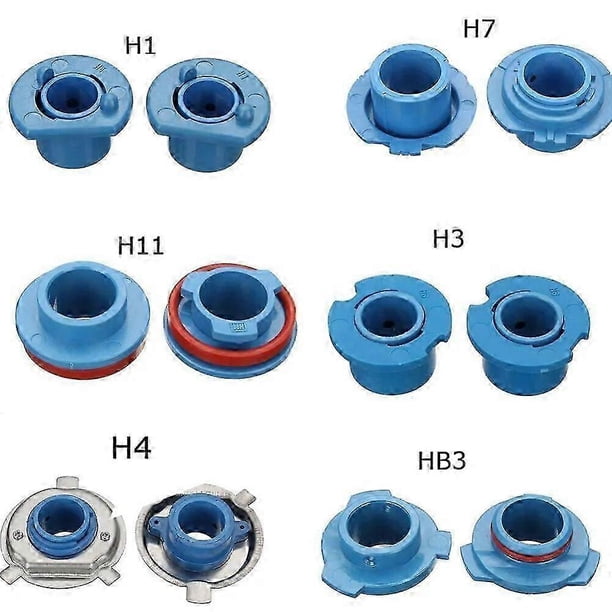 Pair For H1 H3 H4 H7 H8 H11 HB3 9005 HB4 9006 880 Car LED Headlight Lamps Bulb Base Adapter Sockets Retainer Clips Holders