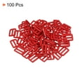 thumbnail image 3 of Unique Bargains Dark Red Tri-Glide Slide Buckles Webbing Strap Fastener (100 Pack), 3 of 5
