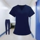 thumbnail image 4 of Conjunto de uniformes médicos, lavable a máquina, escote en V, , con bolsillos, , top de enfermera y pantalones, traje para salón , Otro, 4 of 7