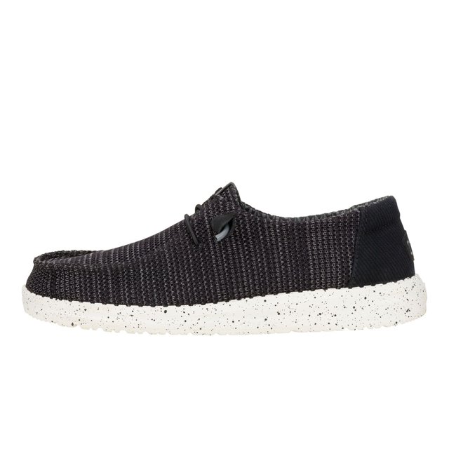 HEYDUDE Wendy Mocasines Slip-On para Mujer Negro/Blanco Talla 8