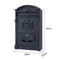 thumbnail image 2 of Fine Art Lighting Cast Aluminum Wall Mounted Mailbox, Medium, Black, 2 of 7