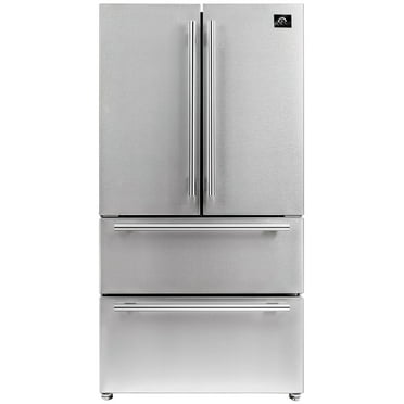 Forno 36" Moena French Door 19.2 cu.ft. Refrigerator with Ice Maker - FFRBI1820-36S