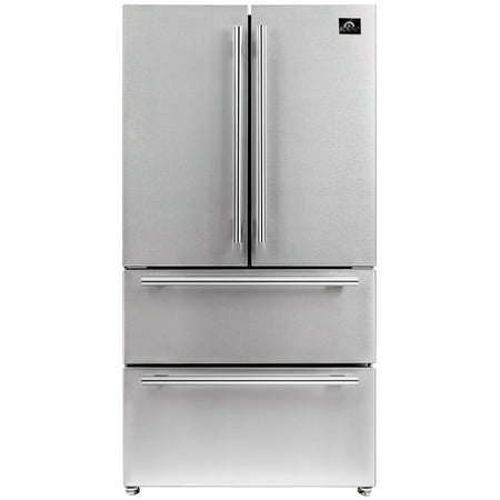 Forno 36  Moena French Door 19.2 cu.ft. Refrigerator with Ice Maker - FFRBI1820-36S
