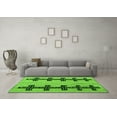thumbnail image 3 of Ahgly Company Indoor Square Oriental Green Modern Area Rugs, 8' Square, 3 of 4