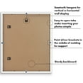 thumbnail image 6 of Americanflat 20" x 24" Gallery-Style Picture Frame with Mat to Secure Artwork, Prints, and Photos - White, 6 of 8