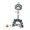 Blue, variant on Baoblaze 3 in 1 Basketball Hoop Set Portable Basketball Stand for Party Yard Carnival Gray