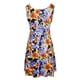 thumbnail image 3 of de Vacaciones de Impresión Floral Midi Skater Cóctel Floral Bohemia METRO, 3 of 6