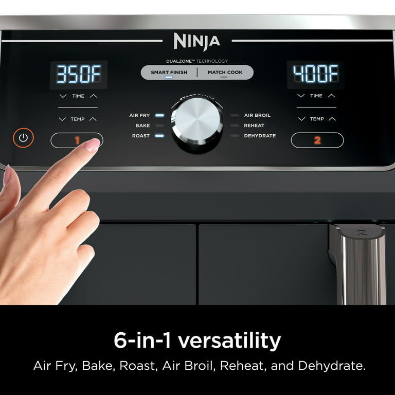 ninja foodi air fryer dual zone 10 quart