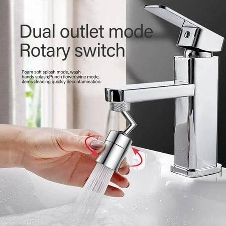 

TureClos Universal Anti-Splash Filter Faucet 720° Rotate Water Outlet Faucet