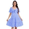 thumbnail image 3 of Yesfashion Chest Straps Maternity Dress Summer Casual Strap Ruffle Sleeveless Flowy Maxi Dress Baby Shower Photoshoot, 3 of 5