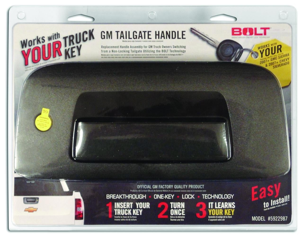BOLT GM TAILGATE HANDLEINCLUDES CYLINDER (LATE MODEL) Walmart Canada
