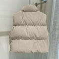 thumbnail image 3 of Womens Vest Puffy Vest Button Down Sleeveless Vest Lightweight Vests Cute Winter Outfits Holiday Outfits for Women, 3 of 4