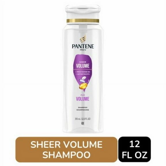 Pantene Sheer Volume Shampoo, 72 Hour Fullness 12.0 fl oz - Pack of 2