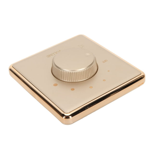 Perilla De Control De Volumen, Controlador De Volumen Para Altavoces Domésticos, Sintonización De 5 Posiciones, PC Ignífuga, Placa Grande Sin Marco, Perilla De Control De