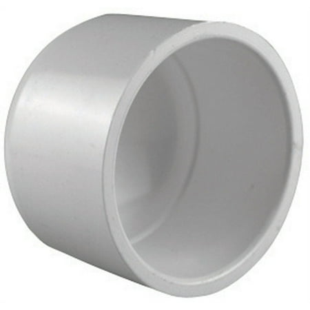 Charlotte Pipe Schedule 40 4 in. Socket x 4 in. Dia. Socket PVC Cap