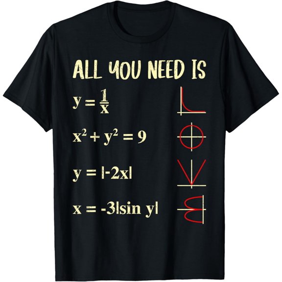 Exquisite and comfortable-All you need is Love Maths Functions Graphen Mathematician T-Shirt