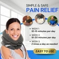 thumbnail image 3 of EverRelief Cervical Neck Traction Device - Inflatable Pillow for Alignment, Posture, Mobility (Gray), 3 of 10